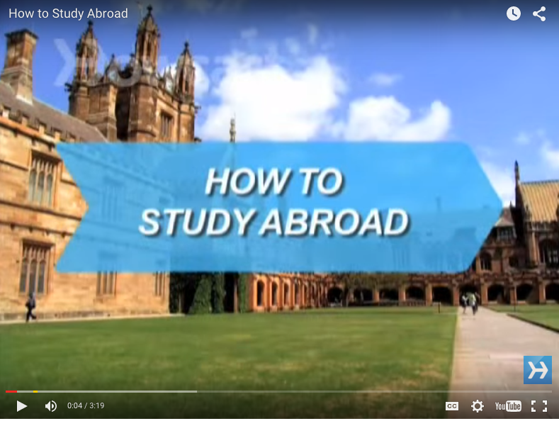 How to study abroad Video