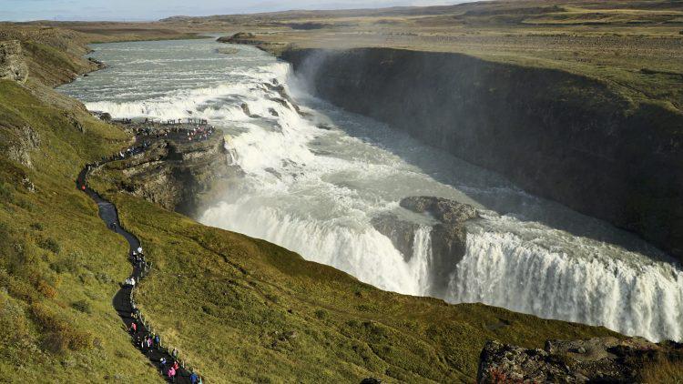 Golden Circle Tour Iceland: Gullfoss Waterfall