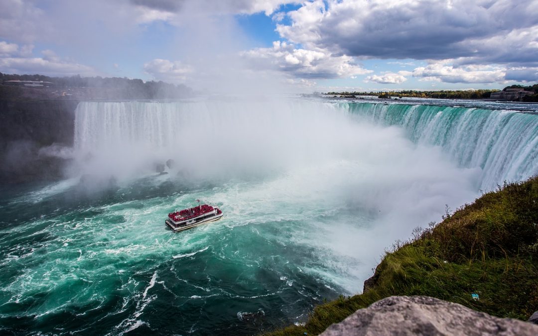 Boat below Niagara Falls - Things to do in Upstate NY